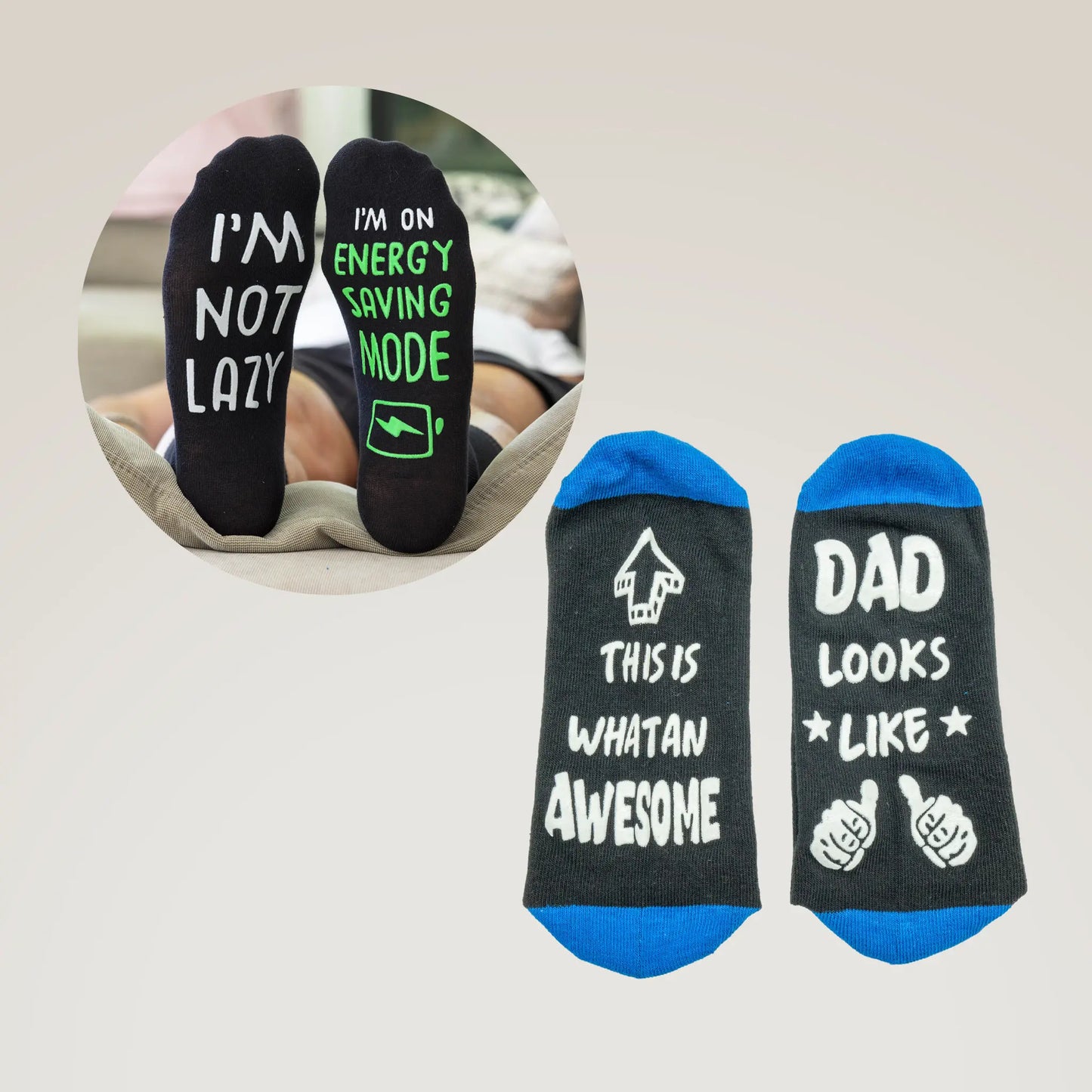Fun Dad GRIP Socks