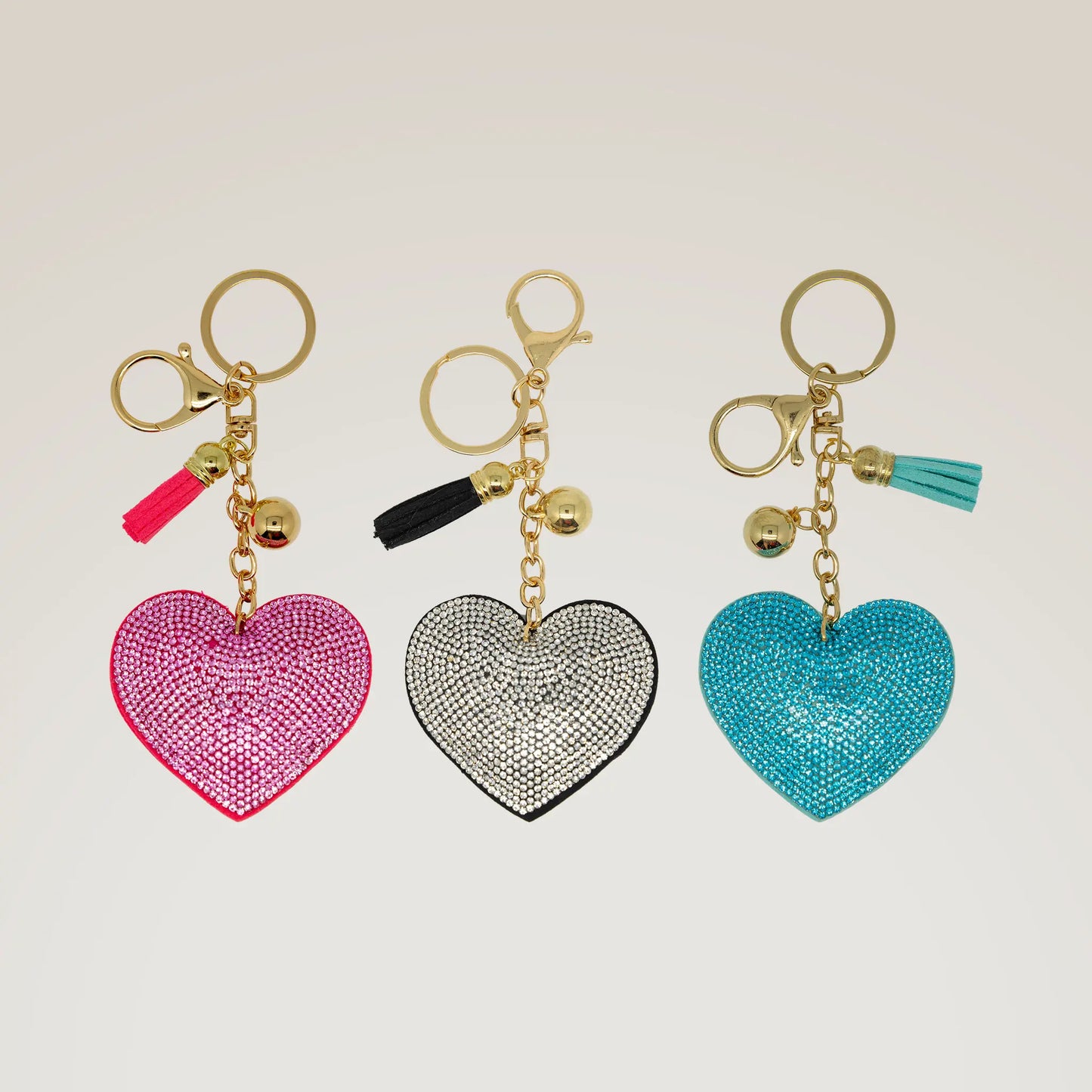 Bling Heart Key Ring