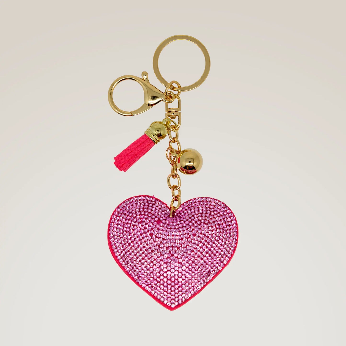Bling Heart Key Ring