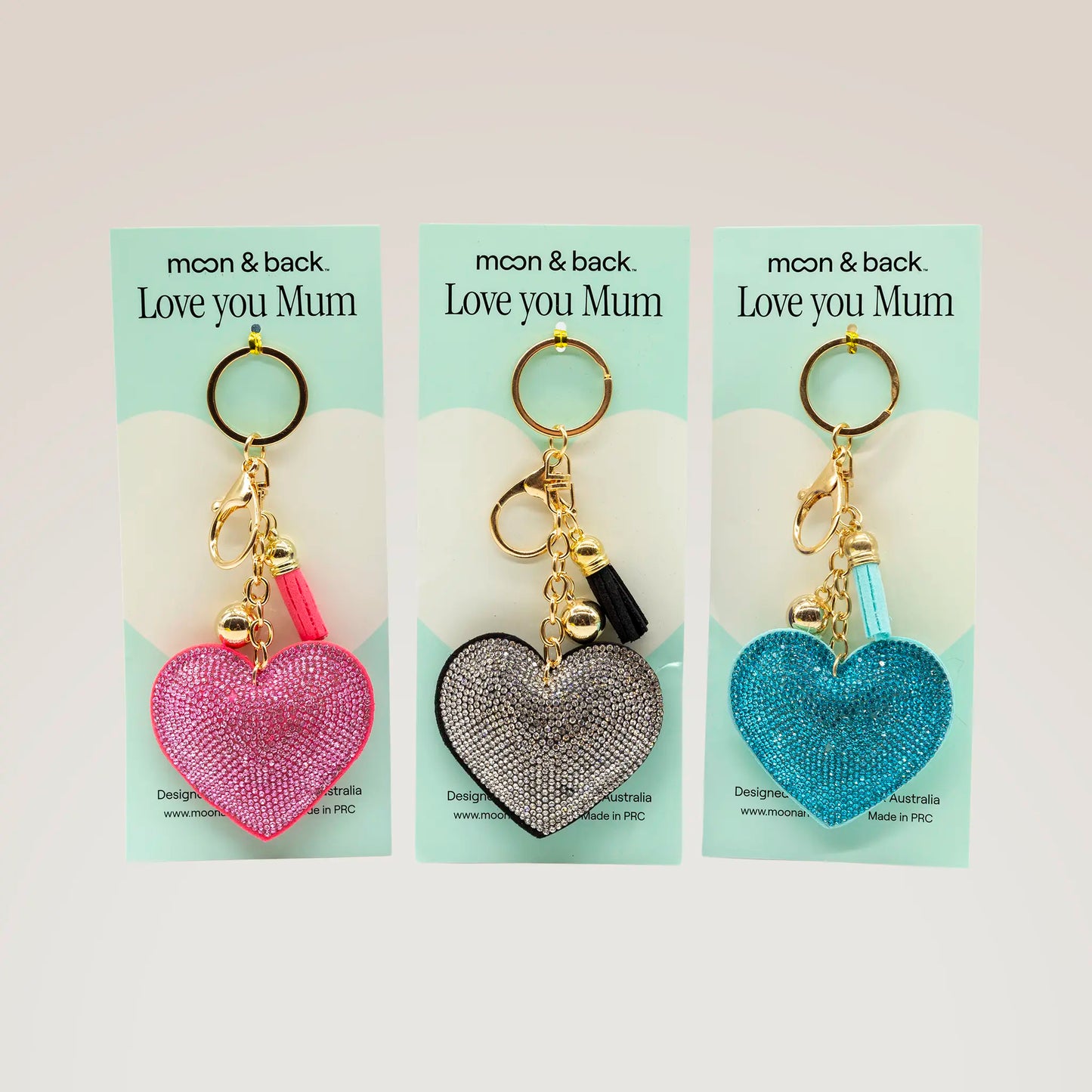 Bling Heart Key Ring