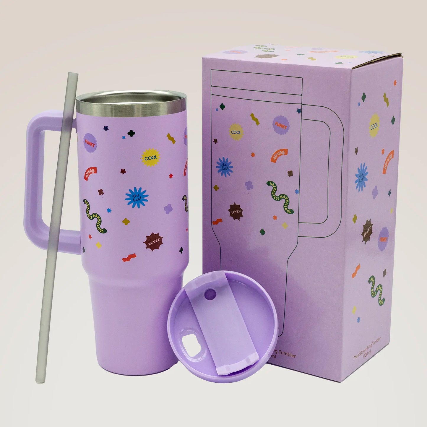 Thirst Quenching Tumbler with Straw