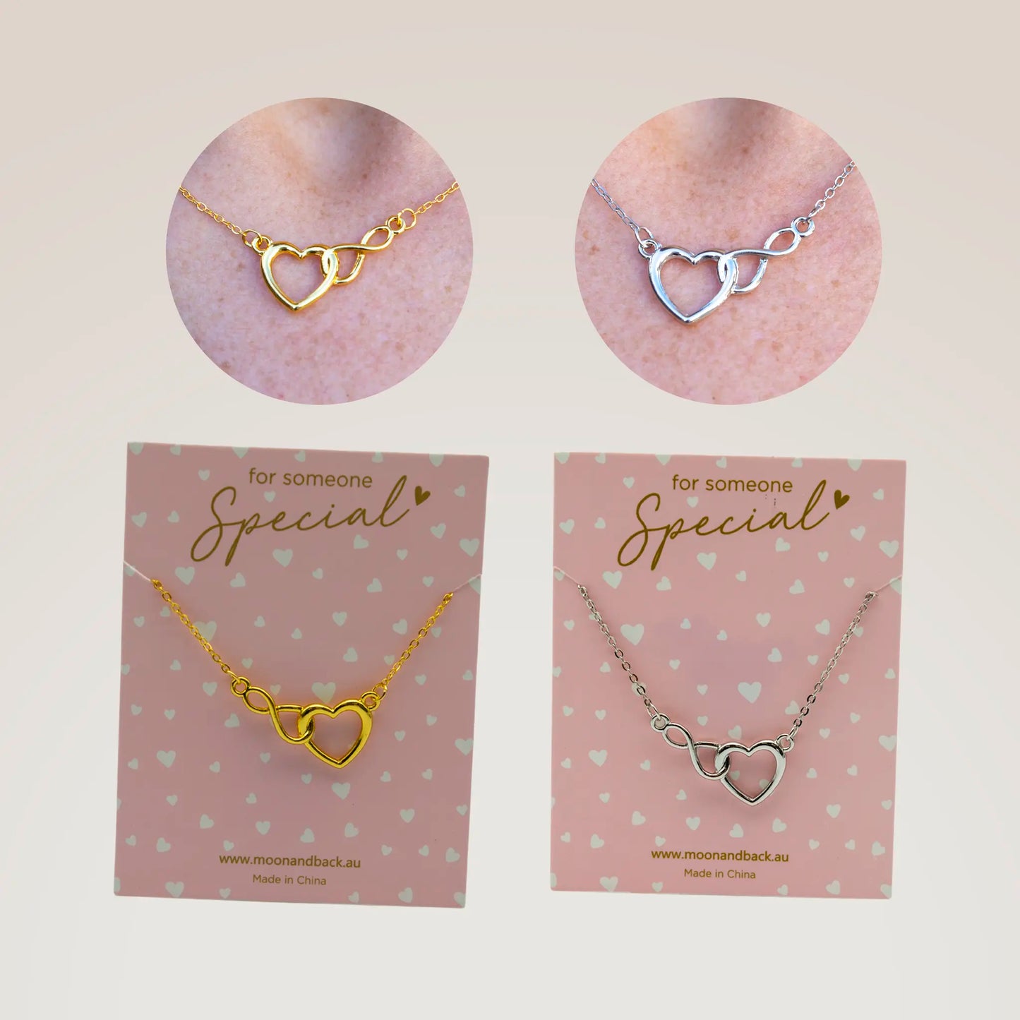 Infinity & Heart Necklace