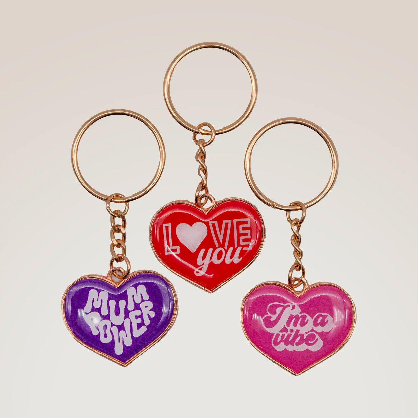 Heart Shaped Key Ring for Mum