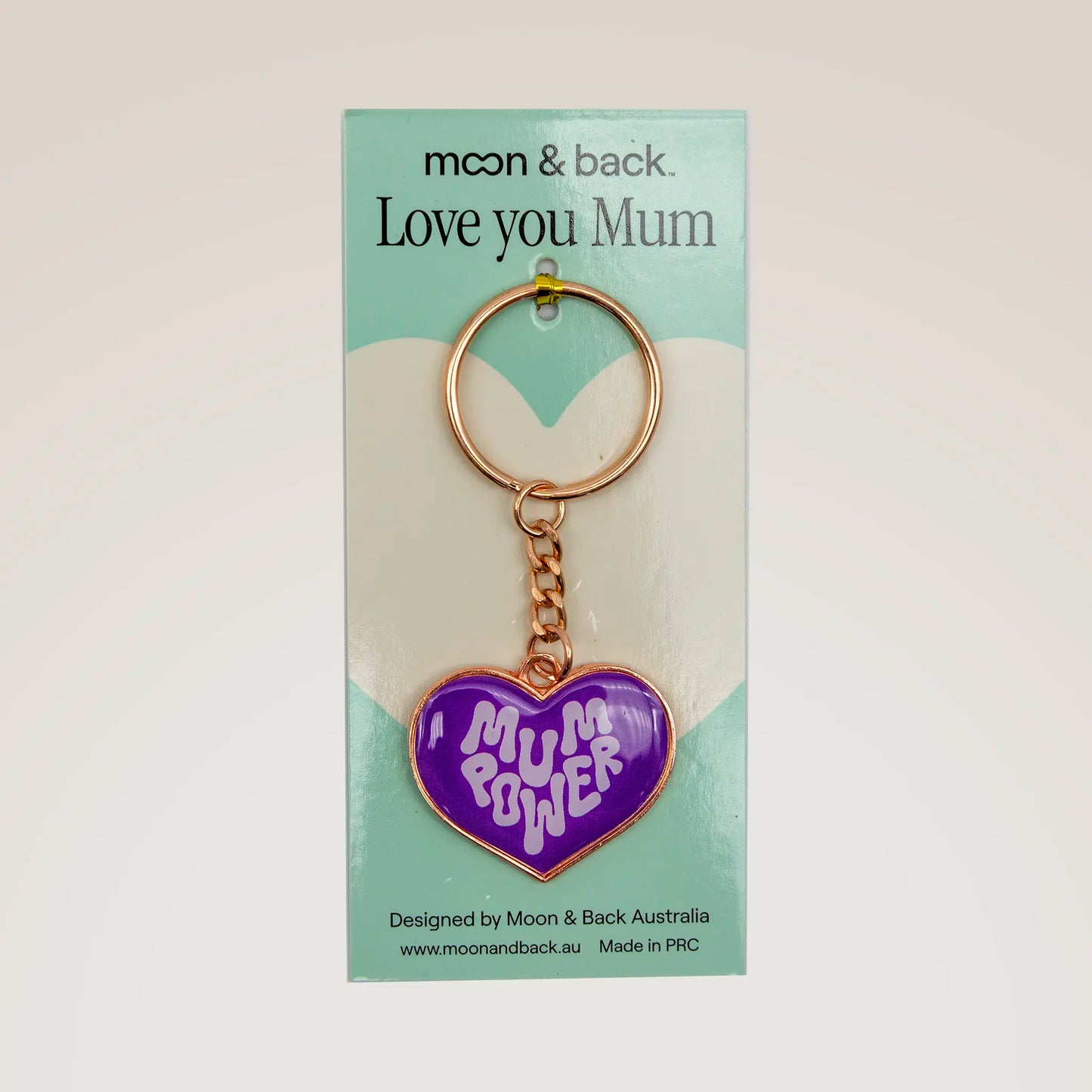 Heart Shaped Key Ring for Mum