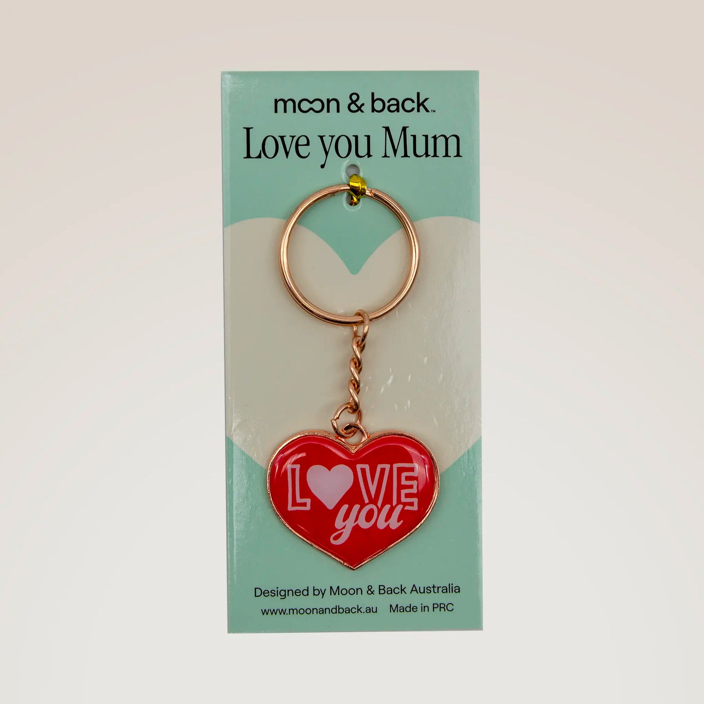 Heart Shaped Key Ring for Mum