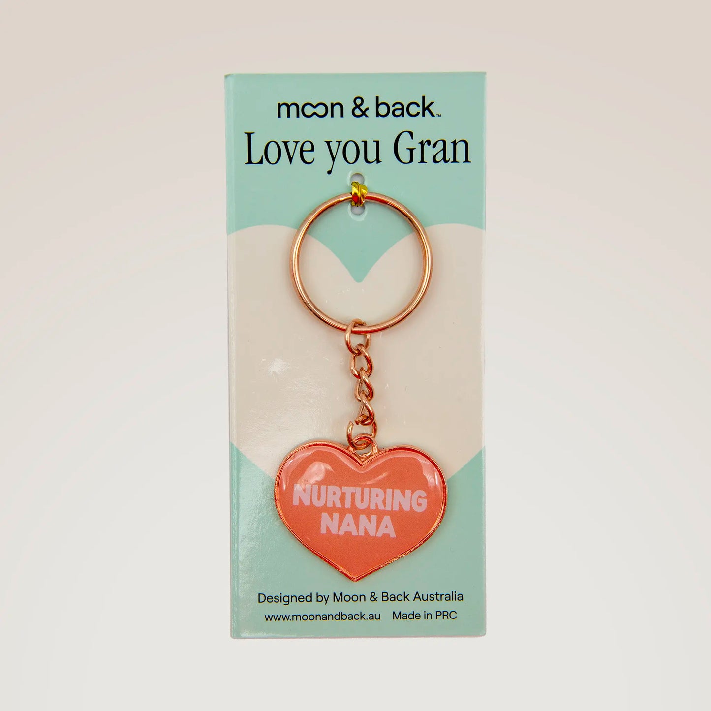 Heart Shaped Key Ring for Gran