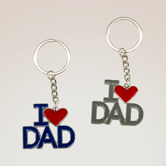 I Love Dad Key Ring