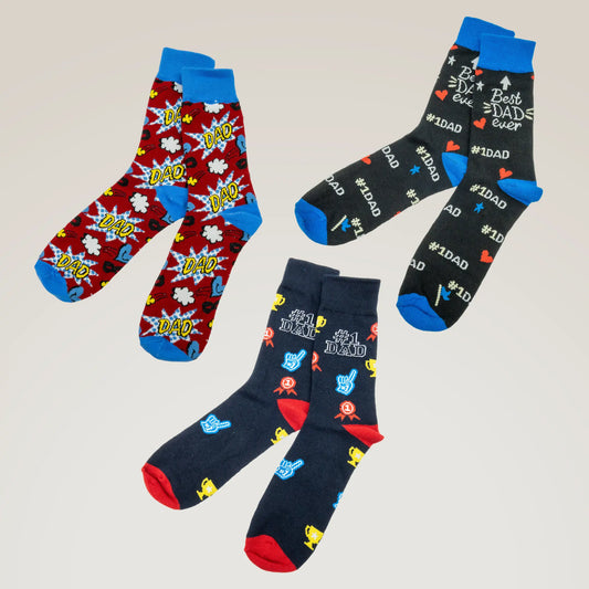 Fun Dad Jacquard Socks