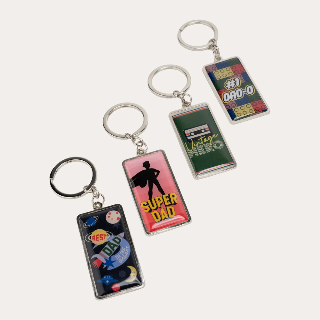 Dad's Metal Key Ring
