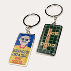 Grandad's Metal Key Ring