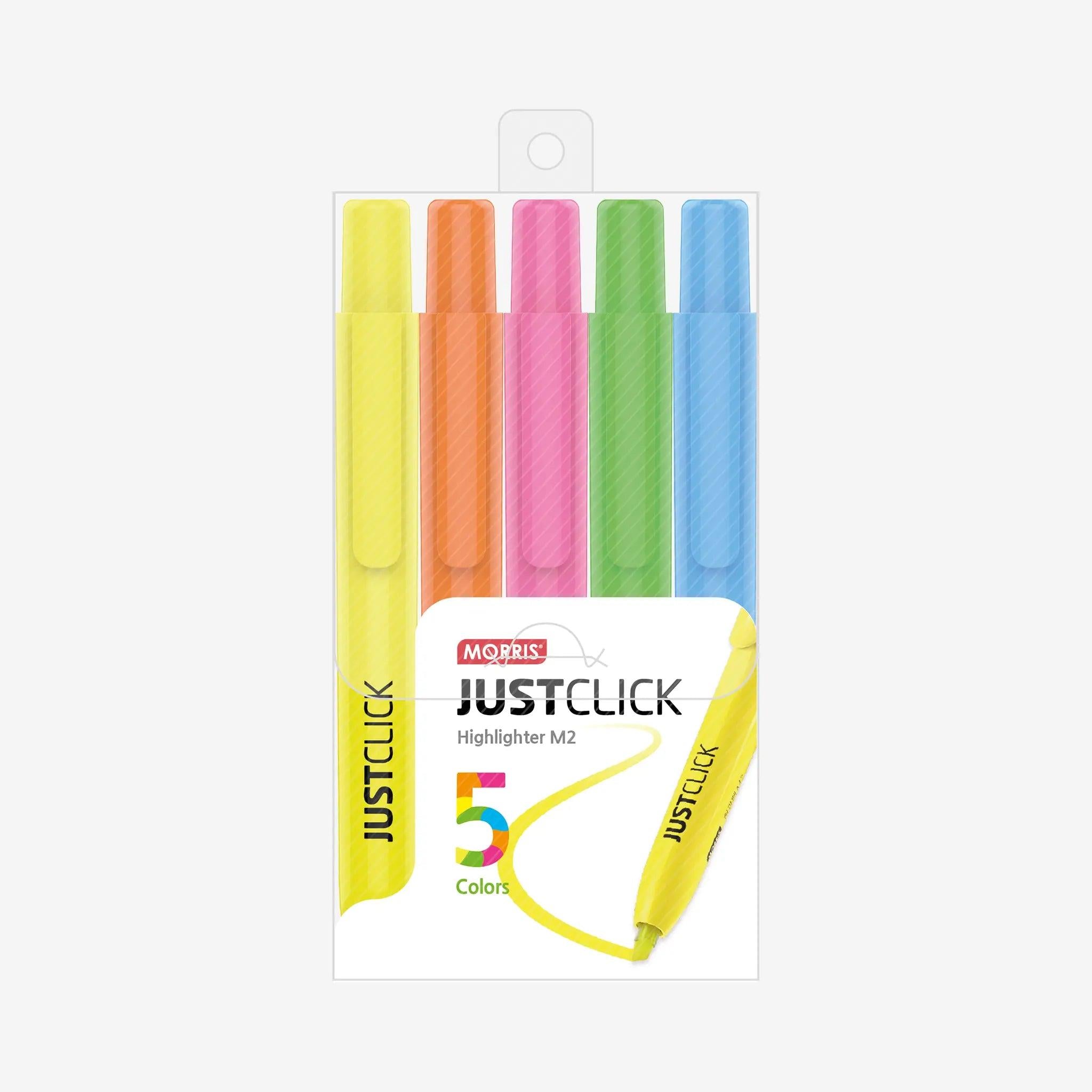 Just Click Highlighter M2 - 5 Colour Set