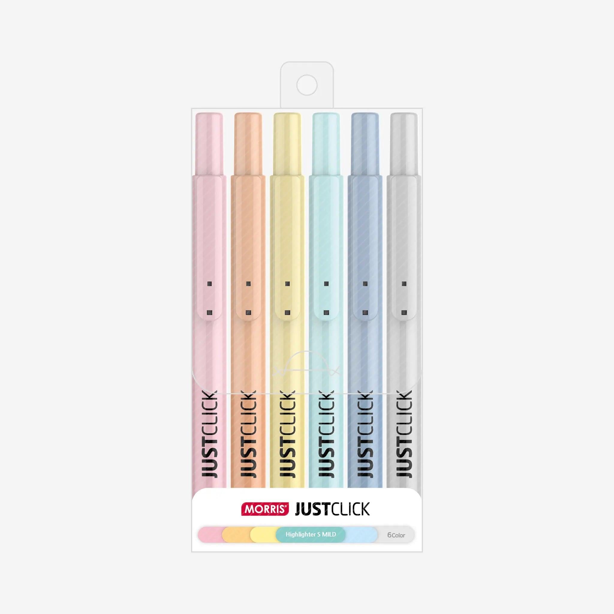 Just Click Highlighter Mild S - 6 Colour Set
