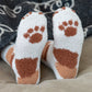 Panda & Puppy Fluffy Paw Socks