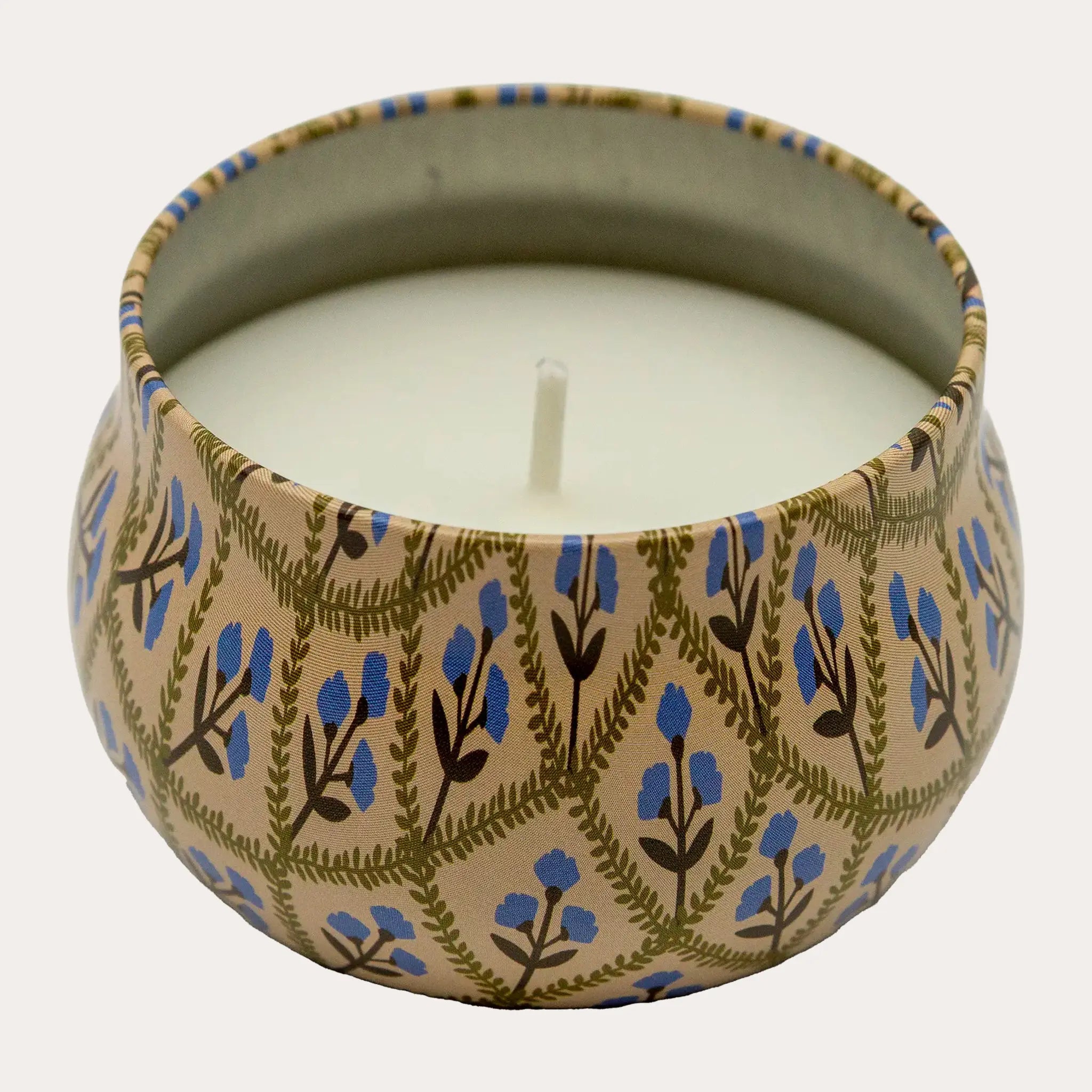 Floral Tin Candle with Lid