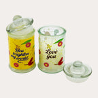 Glass Candle Jar with Lid