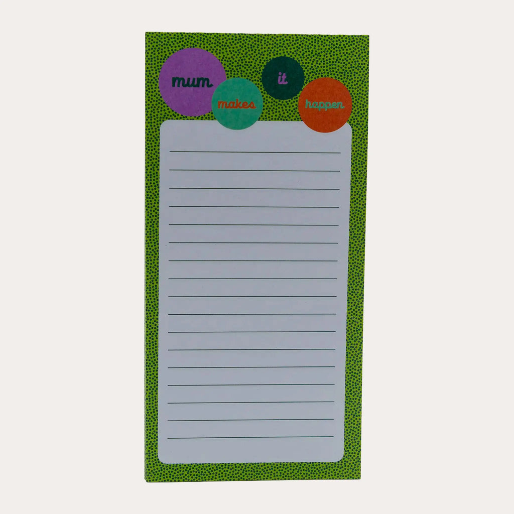 Mum's Graphic Magnetic Shopping List
