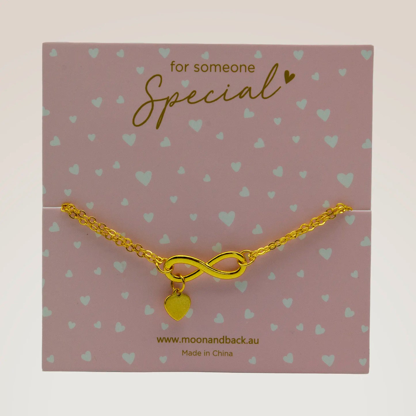 Infinity & Mini Heart Bracelet