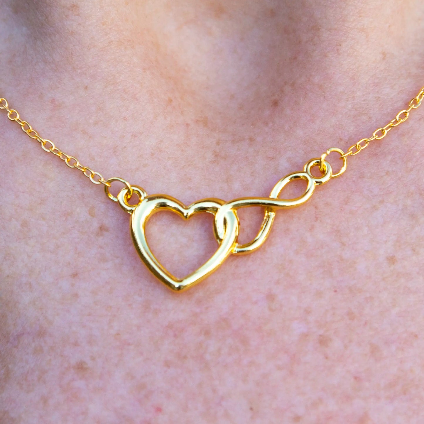 Infinity  & Heart Necklace