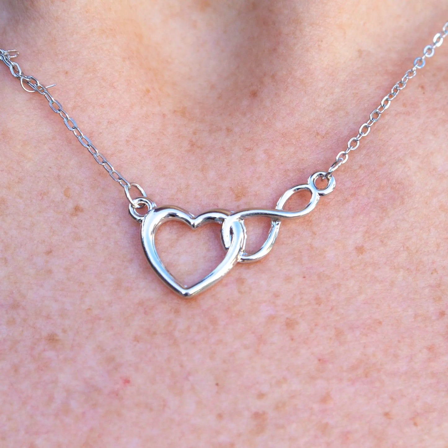 Infinity  & Heart Necklace