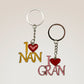 I Love Nan & Gran Key Ring