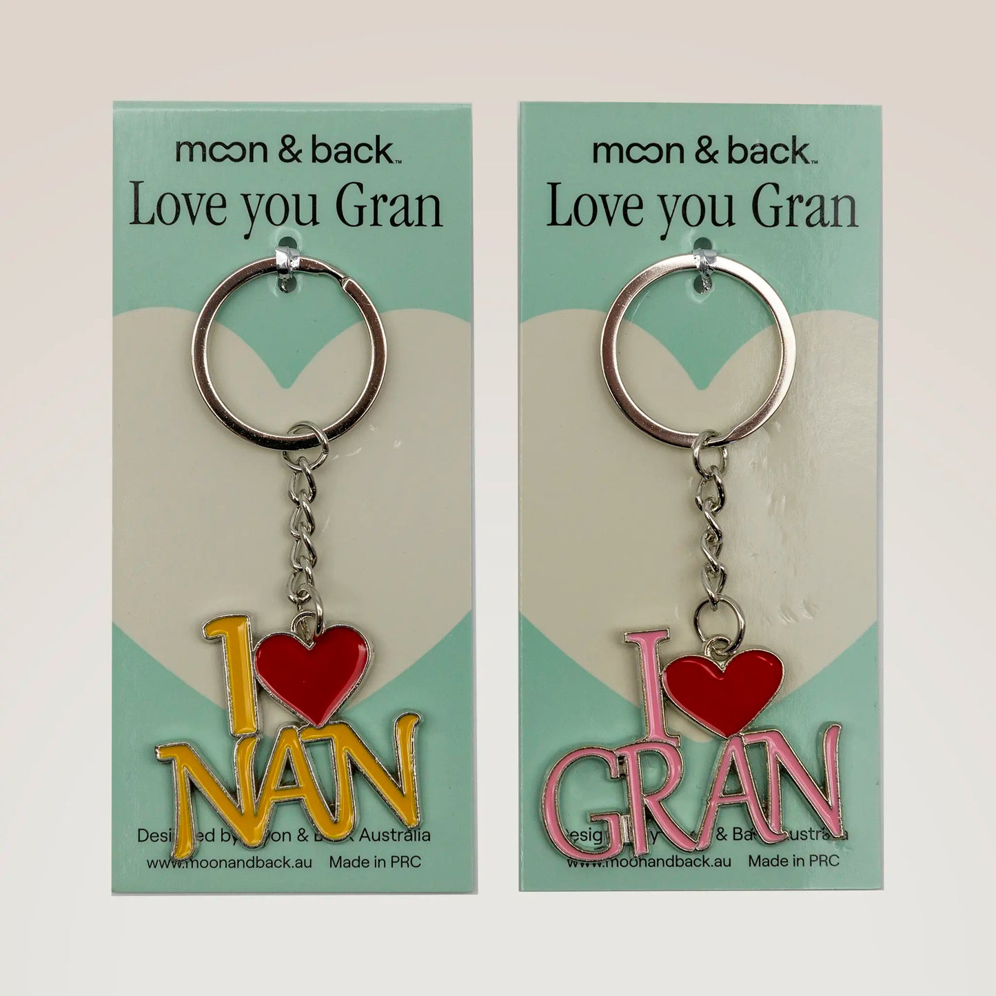 I Love Nan & Gran Key Ring