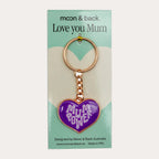 Heart Shaped Key Ring for Mum