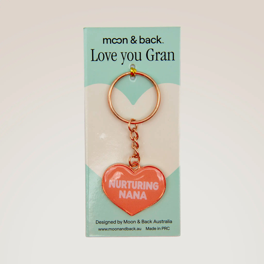 Heart Shaped Key Ring for Gran