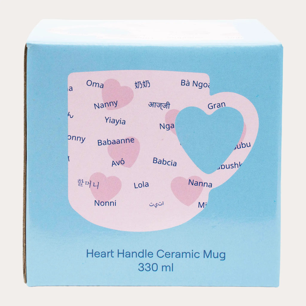 Gran's Heart Handle Mug