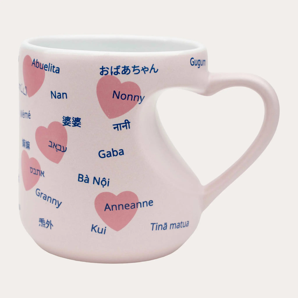 Gran's Heart Handle Mug