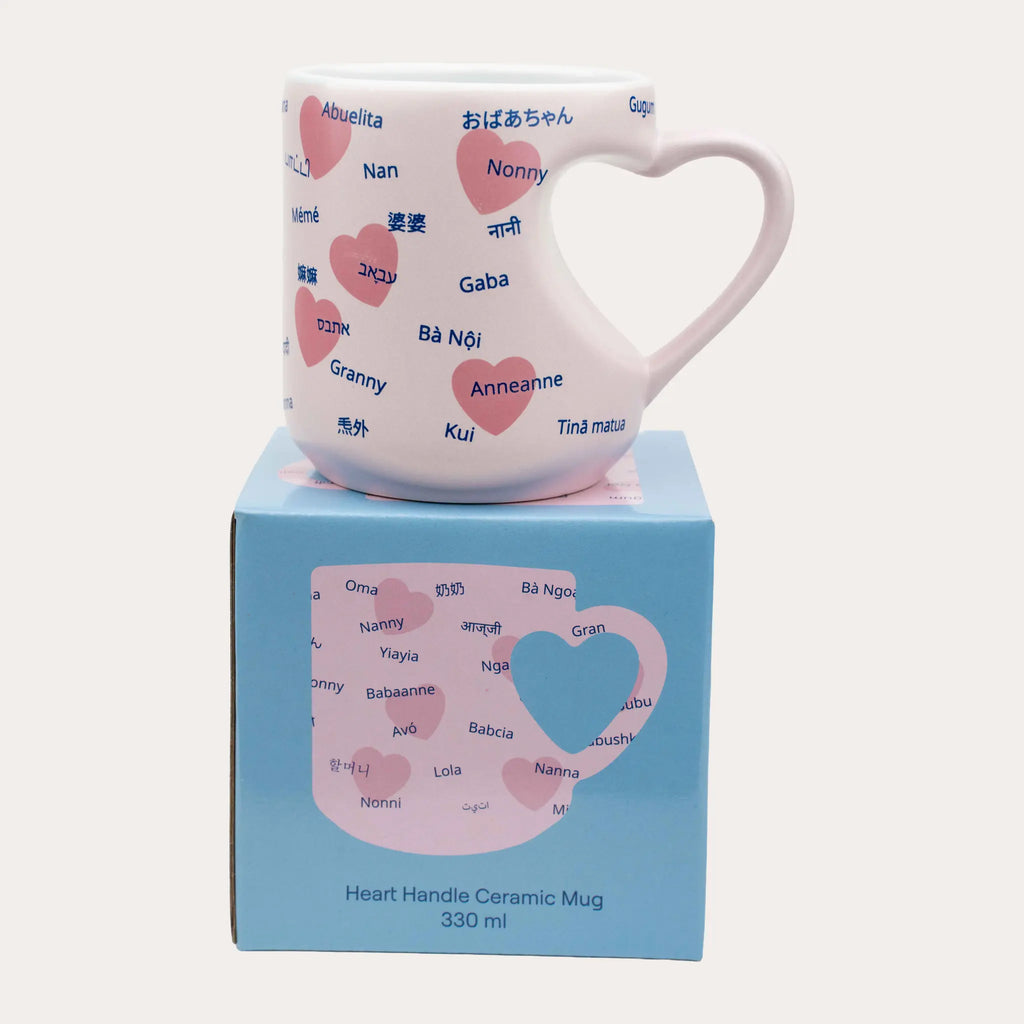 Gran's Heart Handle Mug