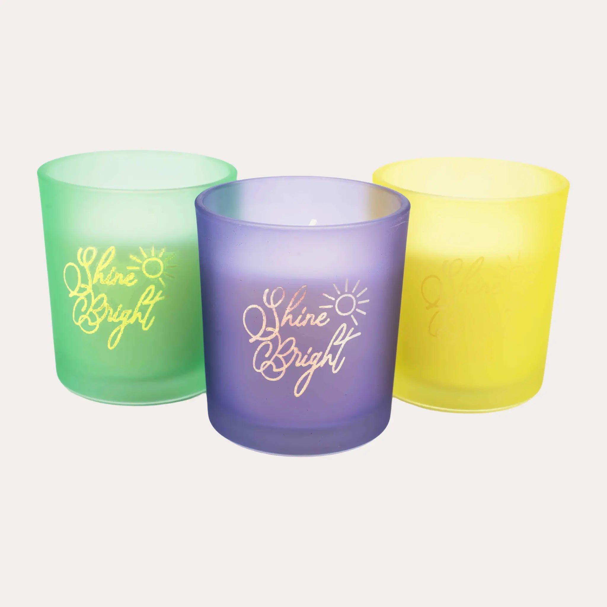 Shine Bright Glass Candle