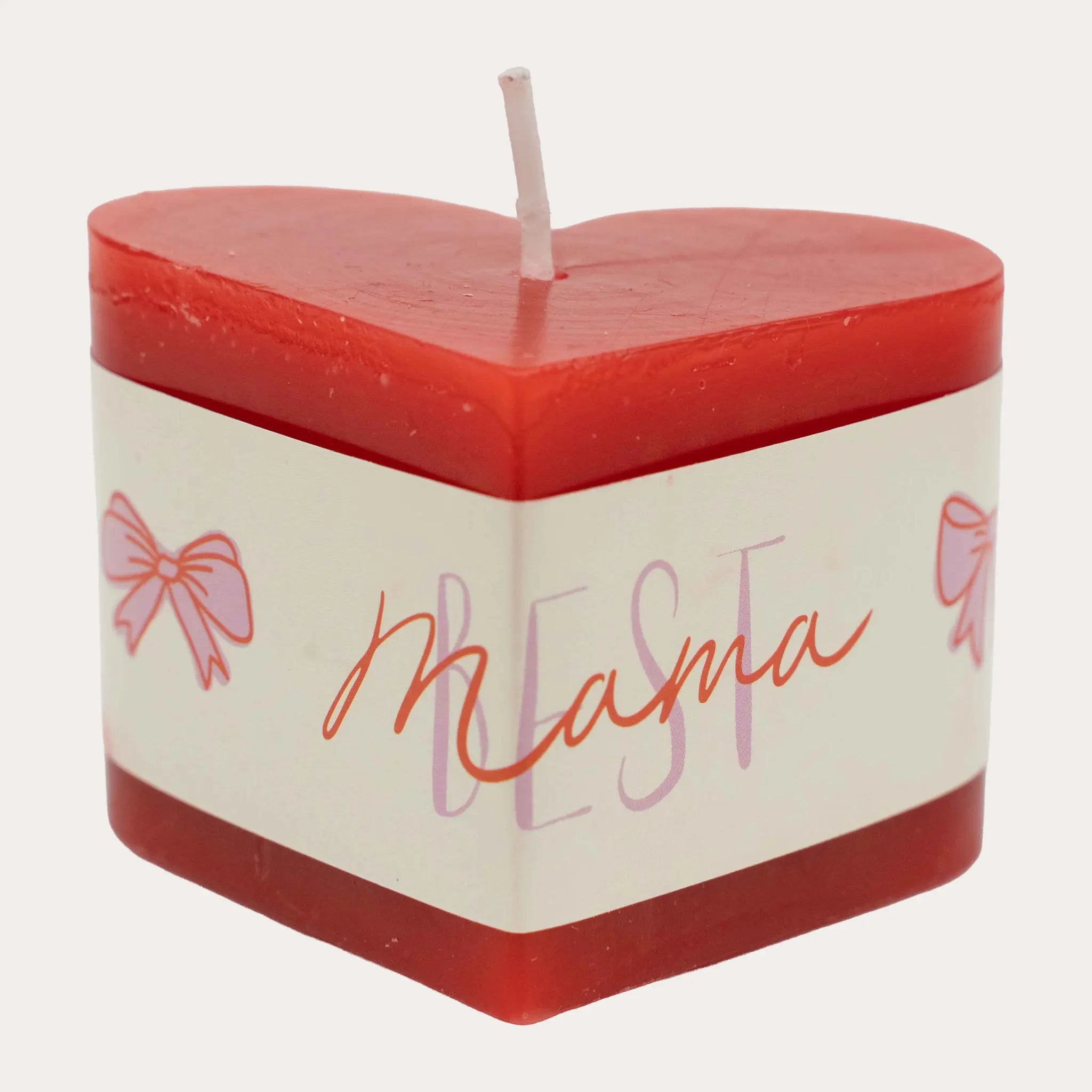 Best Mama Love Heart Candle