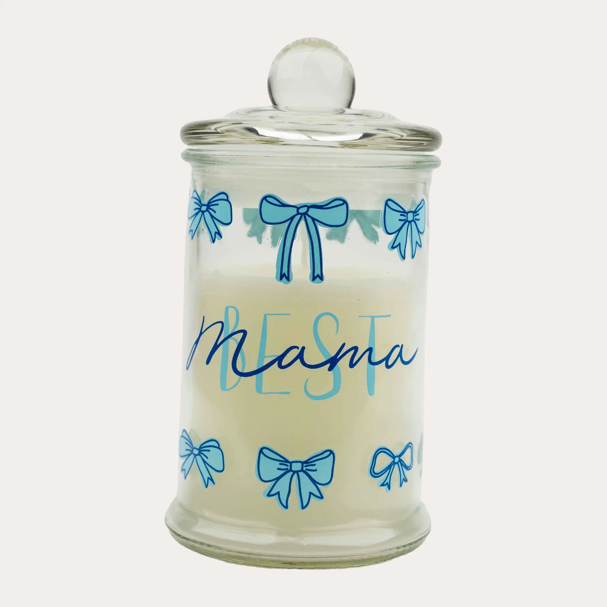 Best Mama Glass Candle Jar with Lid