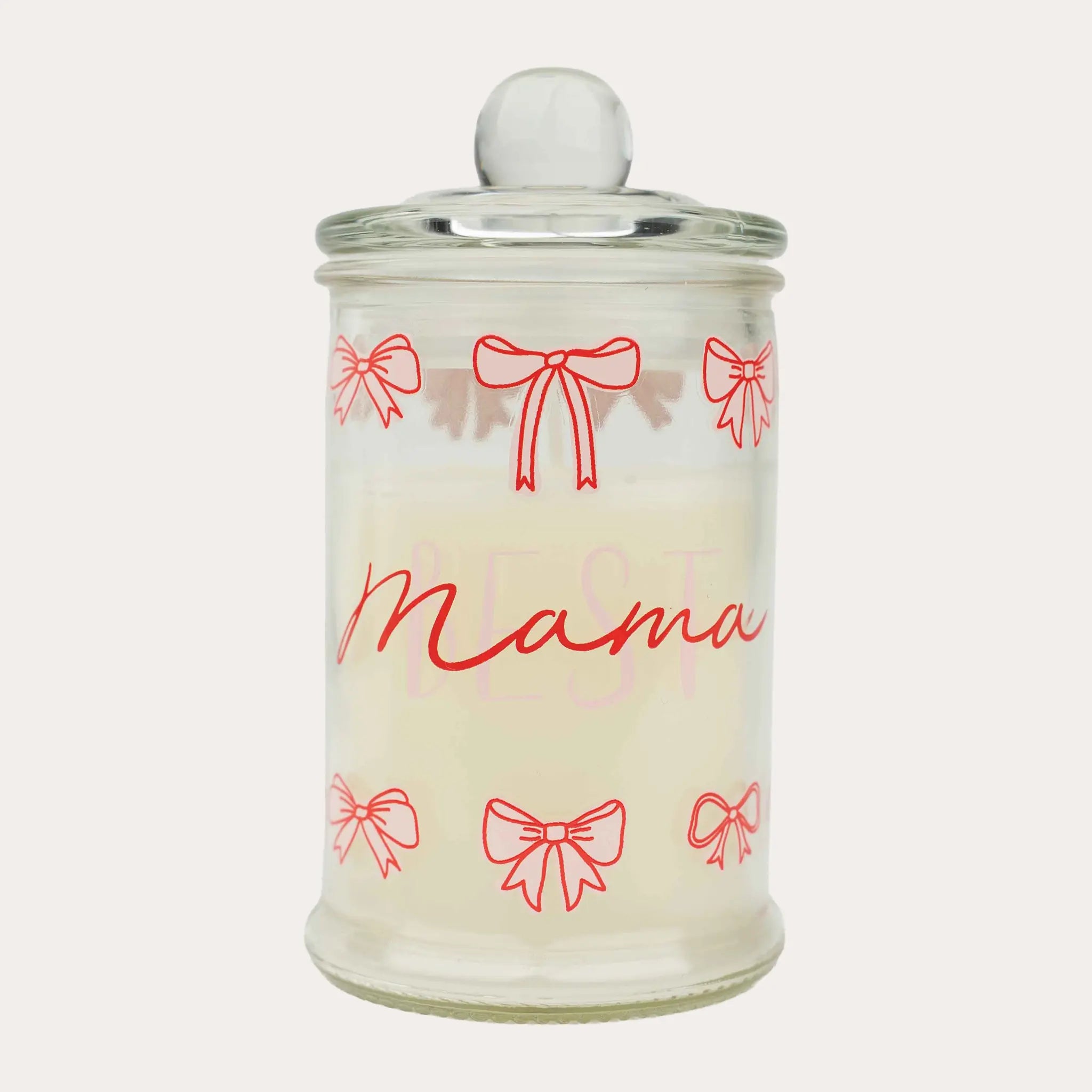 Best Mama Glass Candle Jar with Lid
