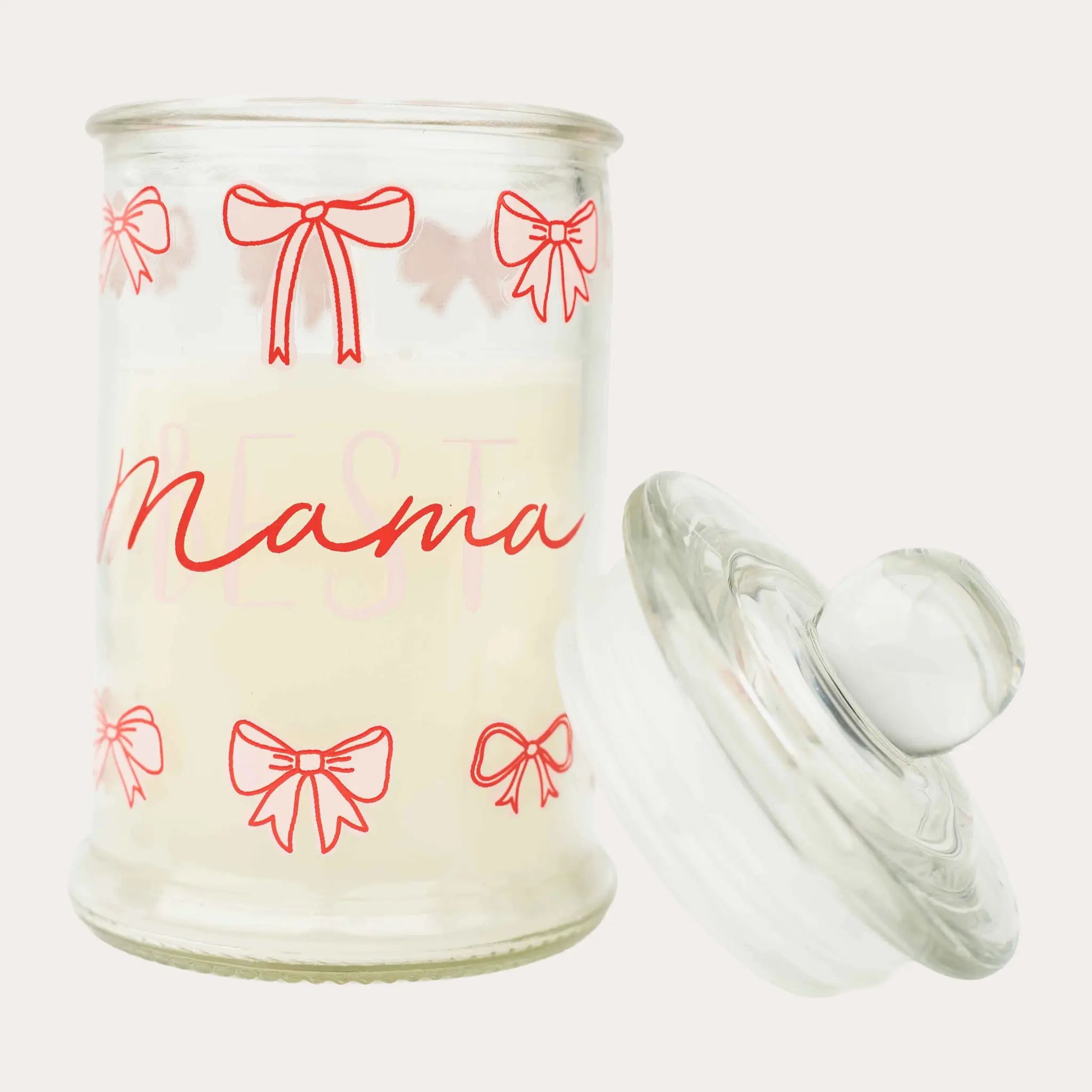 Best Mama Glass Candle Jar with Lid