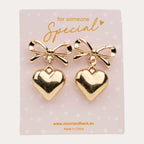 Bow & Heart Earring