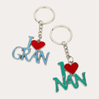 I Love Nan & Gran Key Ring