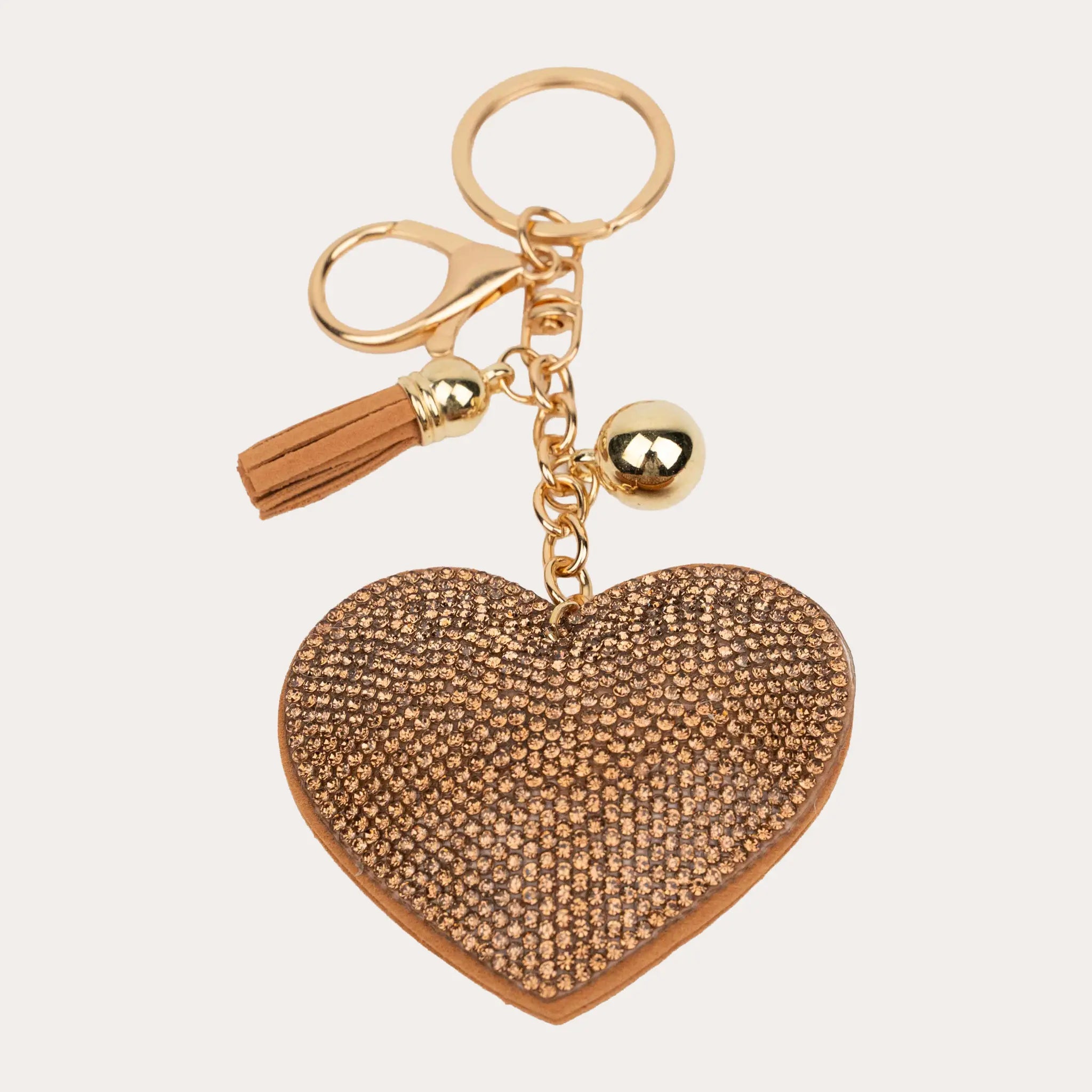 Bling Heart Key Ring