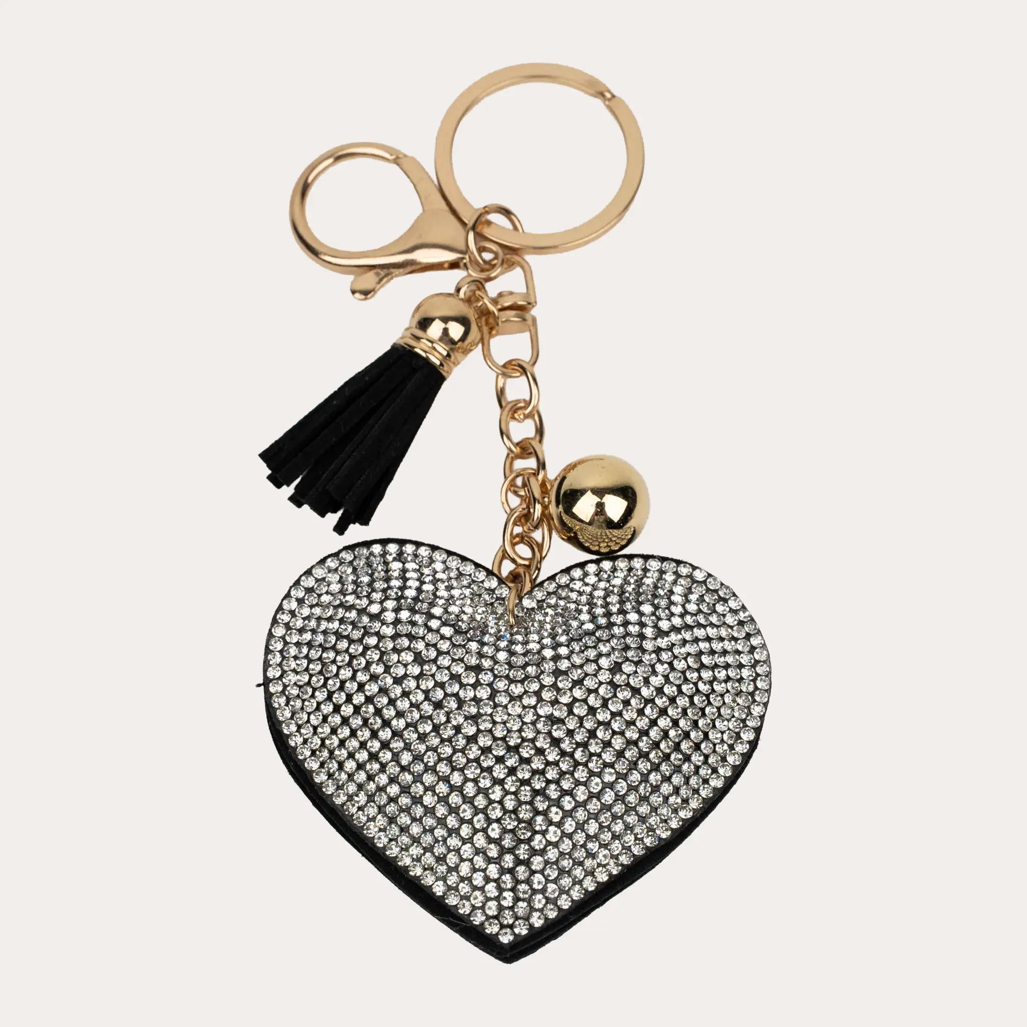 Bling Heart Key Ring