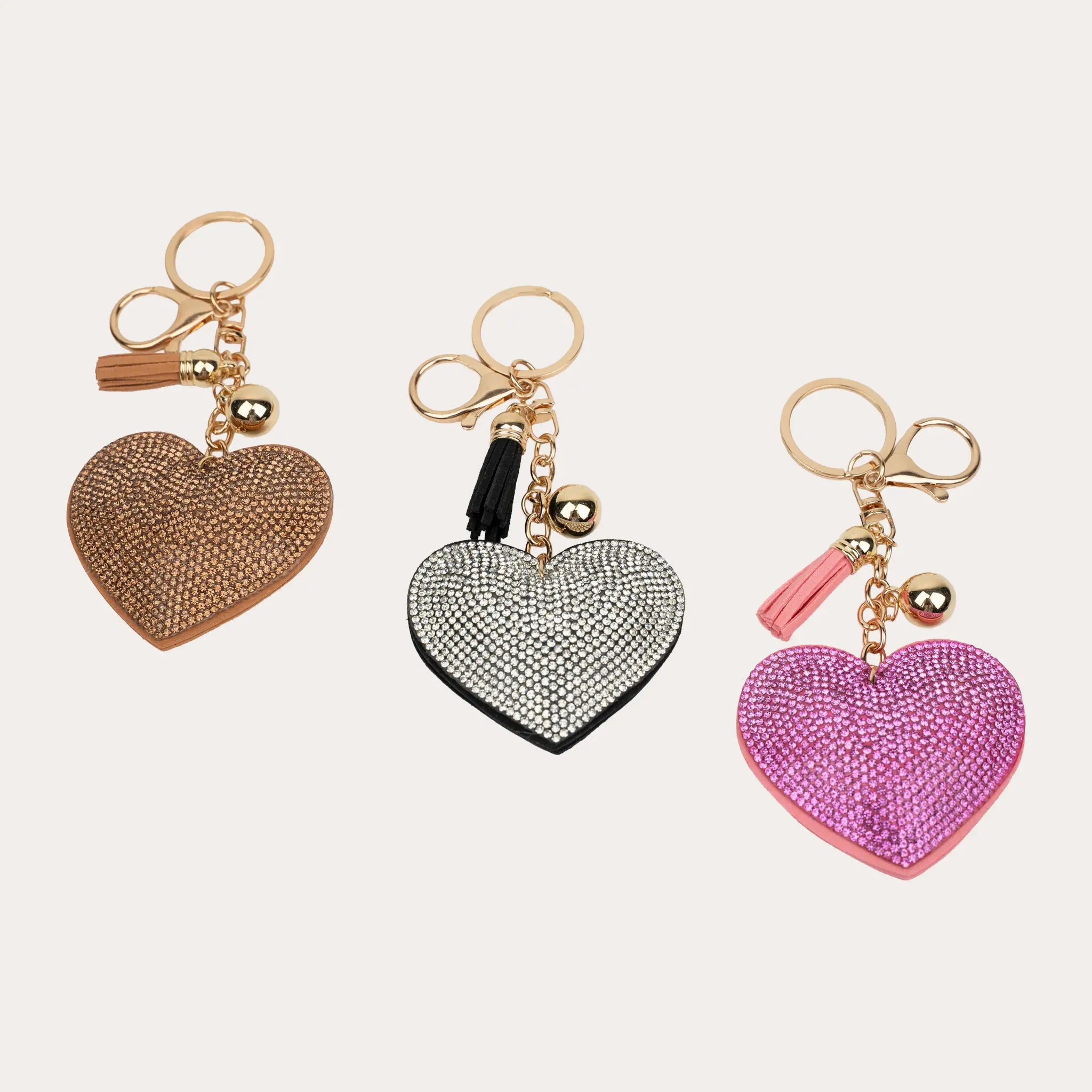 Bling Heart Key Ring