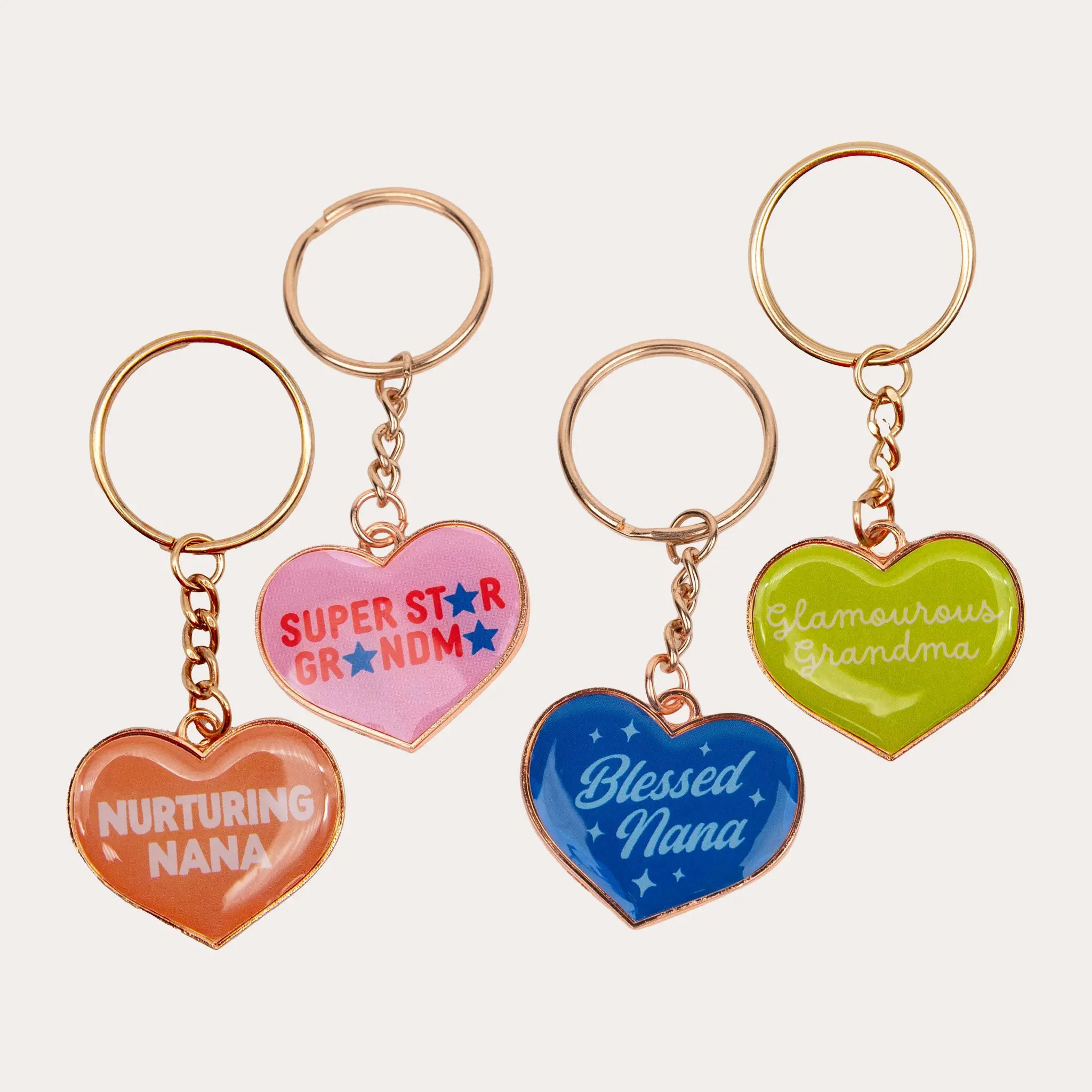 Heart Shaped Key Ring for Gran