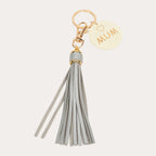 Leather Tassel Key Ring